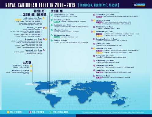 caribbean itinerary barcos northeast puertos nuevos deployment itineraries itinerarios fechas royalcaribbeanpresscenter