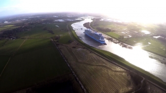Anthem of the Seas Conveyance from Meyer Werft Vinfographic