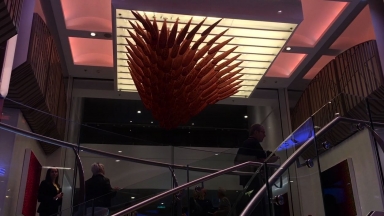 Ovation of the Seas Sky Wave Art Installation 