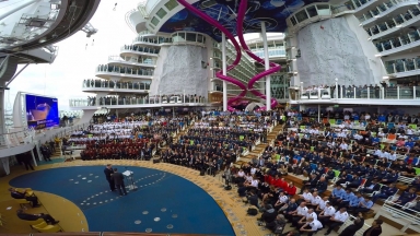 Moving In: World's Largest Ship Is New Home for Royal Caribbean Crew