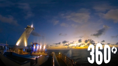360 Sunrise at Sea onboard Harmony of the Seas