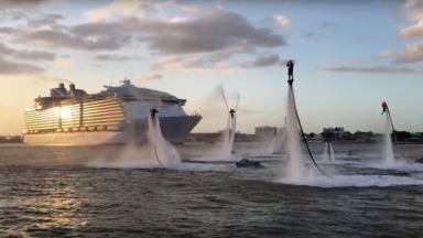 Harmony of the Seas Flyboarders Montage