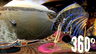 Harmony of the Seas US Departure in 360