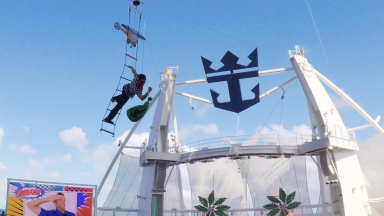 Hideaway Heist Steals the Show on Harmony of the Seas: Royal Caribbean Debuts a New High-Diving Spectacular