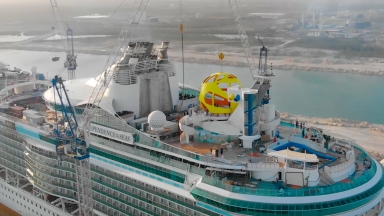 Independence of the Seas Sky Pad Installation