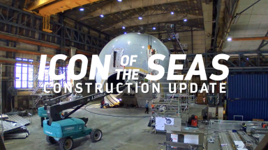 Icon of the Seas Construction Update: A Sphere of Activity is Underway