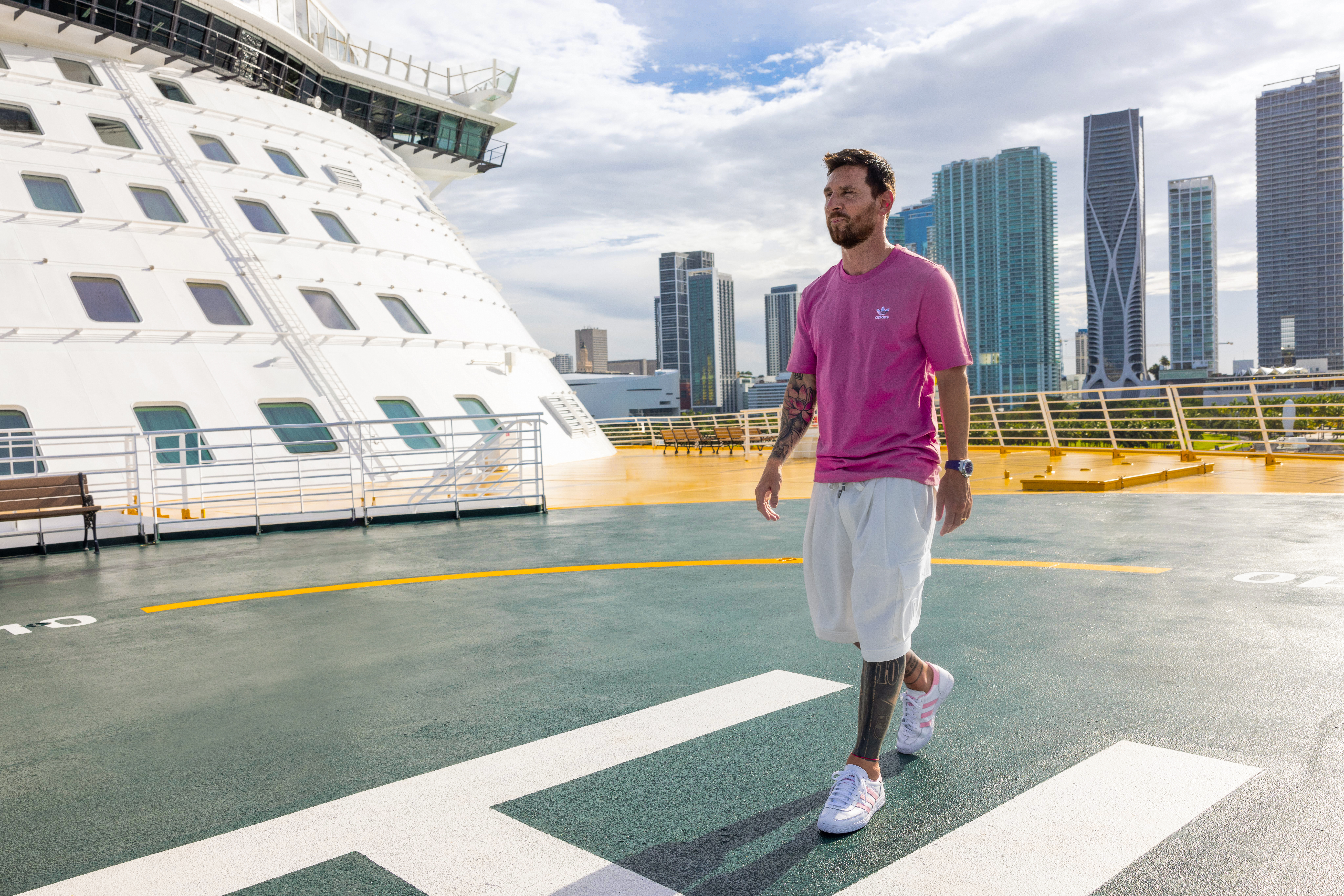 Royal Caribbean International has revealed Lionel Messi as the official Icon of Icon of The Seas (Image at LateCruiseNews.com - December 2023)