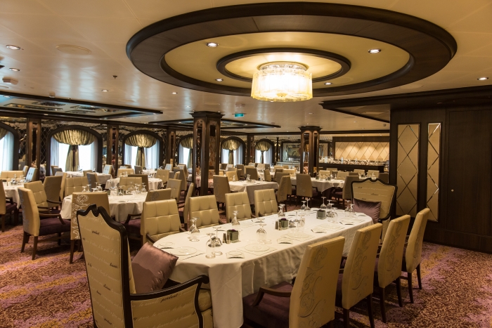 The Grande is a luxuriant nod to a bygone era of classic European ocean liners when dining was not a task, but a time-honored ritual.Credit SBW-Photo