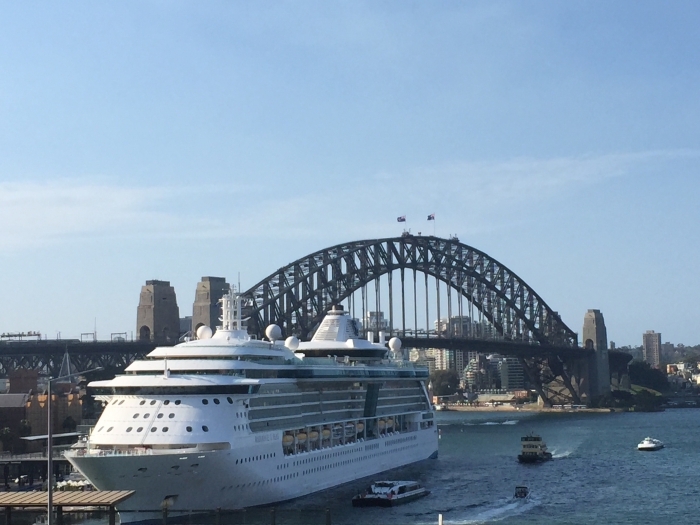 October 9, 2015 - Radiance of the Seas arrives into Sydney Harbor to begin her Australian season.
