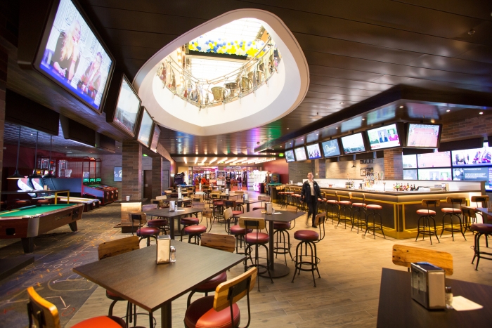 May 2018 - Playmakers Sports Bar & Arcade on board the new amped up Independence of the Seas