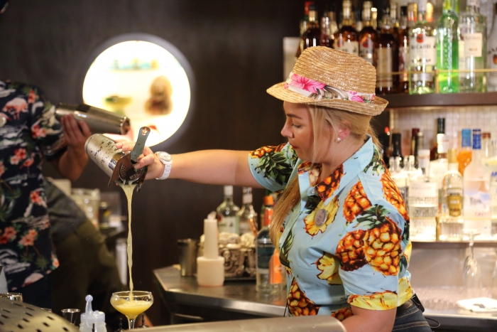 A first in Royal Caribbean's fleet, The Bamboo Room is a laid back Polynesian watering hole on the new reimagined Mariner of the Seas.