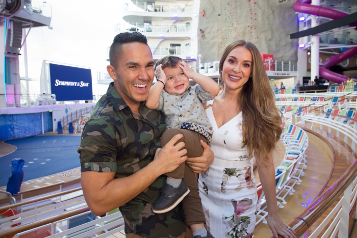 The first-ever Godfamily, Alexa and Carlos PenaVega, along with son Ocean, blessed Royal Caribbean’s newest ship, Symphony of the Seas, at the cruise line’s new, state-of-the-art Terminal A. Symphony will sail the Caribbean providing the ultimate family vacation with a combination of experiences purposely designed and curated with guests of all ages in mind.