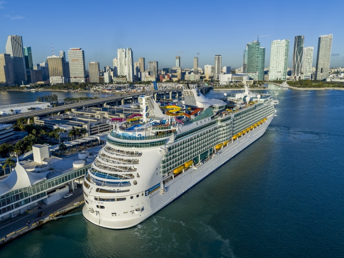 March 2019 - Aerial of Royal Amplified Navigator of the Seas.