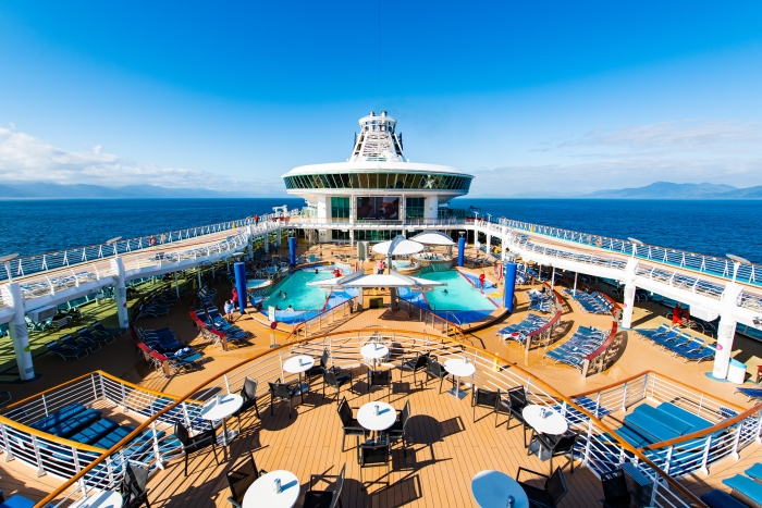 Pool deck onboard Explorer of the Seas.