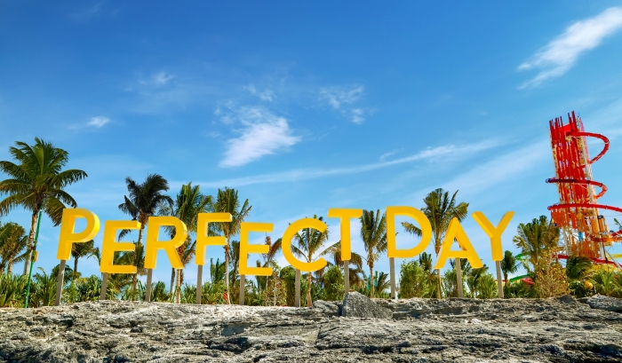 May 2019 – Royal Caribbean International’s Perfect Day at CocoCay offers a combination of first-of-their-kind thrills and one-of-a-kind ways to chill that forever changes what is possible in a vacation destination. From plunging down the tallest waterslide in North America and traveling up to 450 feet in the air in the Up, Up and Away helium balloon, to conquering the Caribbean’s largest wave pool, thrill seekers can find plenty of ways to put their courage to the test. For those looking to relax, Perfect Day features the Caribbean’s largest freshwater pool, Oasis Lagoon; and pristine, white sand beaches with crystal-clear tropical water, so guests of all ages can create their perfect beach day – no matter what that may look like.