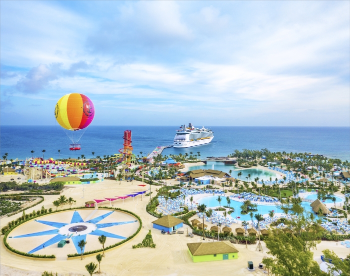 May 2019 – Royal Caribbean International’s Perfect Day at CocoCay offers a combination of first-of-their-kind thrills and one-of-a-kind ways to chill that forever changes what is possible in a vacation destination. From plunging down the tallest waterslide in North America and traveling up to 450 feet in the air in the Up, Up and Away helium balloon, to conquering the Caribbean’s largest wave pool, thrill seekers can find plenty of ways to put their courage to the test. For those looking to relax, Perfect Day features the Caribbean’s largest freshwater pool, Oasis Lagoon; and pristine, white sand beaches with crystal-clear tropical water, so guests of all ages can create their perfect beach day – no matter what that may look like.