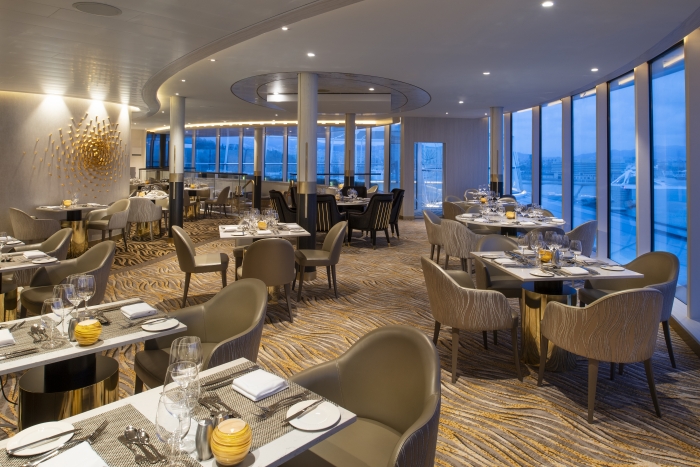 Vacationers booked in luxury Golden Suites on board Spectrum of the Seas will have keycard access to a private enclave, along with a dedicated restaurant and lounge.