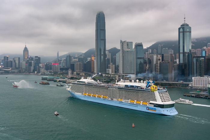 May 2019 – Spectrum of the Seas, the first Quantum Ultra ship, arrives in Hong Kong.