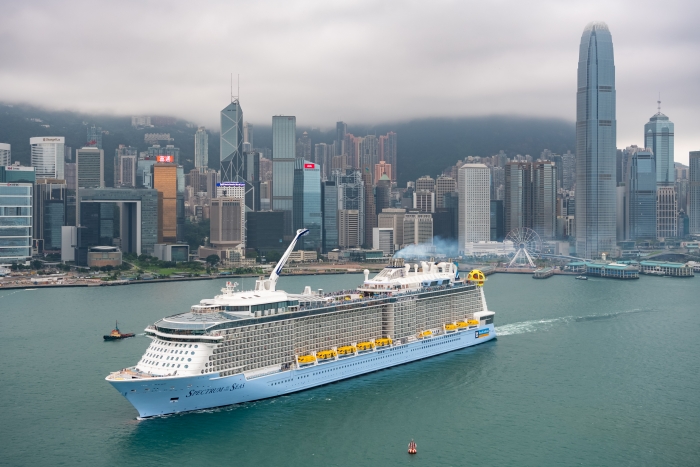 May 2019 – Spectrum of the Seas, the first Quantum Ultra ship, arrives in Hong Kong.