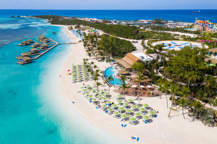 January 2020 – Vacationers visiting Perfect Day at CocoCay’s Coco Beach Club can now soak up endless ocean views at this beachside escape filled with ways to lounge for every type of traveler. Marking the completion of Royal Caribbean’s $250 million transformation – and phase one – of Perfect Day at CocoCay, the exclusive beach club touts the first floating cabanas in The Bahamas, a dedicated restaurant with upscale dining, an oceanfront infinity pool and beach cabanas with seaside views.