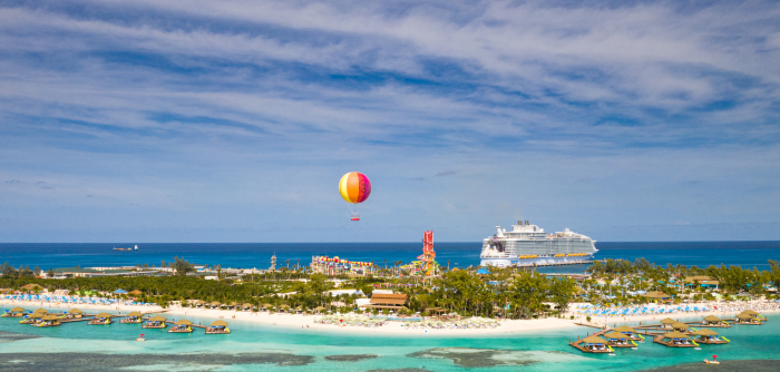 January 2020 – Vacationers visiting Perfect Day at CocoCay’s Coco Beach Club can now soak up endless ocean views at this beachside escape filled with ways to lounge for every type of traveler. Marking the completion of Royal Caribbean’s $250 million transformation – and phase one – of Perfect Day at CocoCay, the exclusive beach club touts the first floating cabanas in The Bahamas, a dedicated restaurant with upscale dining, an oceanfront infinity pool and beach cabanas with seaside views.