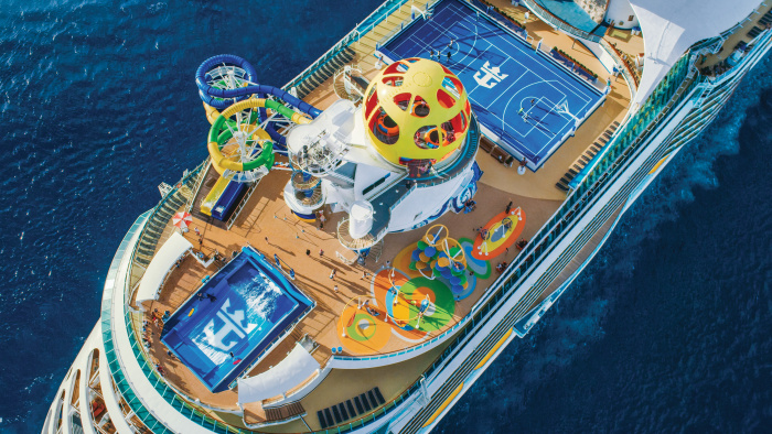 The amplified Mariner of the Seas delivers a lineup of adventures for every traveler, from Sky Pad – a virtual reality, bungee trampoline experience – to the tiki-chic watering hole, The Bamboo Room; glow-in-the-dark laser tag; and racer waterslides.