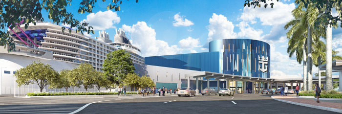 May 2021 – The latest look at Royal Caribbean’s highly anticipated terminal in Galveston, Texas, set to open fall 2022. The $125 million cruise terminal is designed to welcome the signature Oasis Class – the world’s largest cruise ships – including Allure of the Seas, which will be the first of its kind to call Galveston home in late 2022. *Updated August 2021