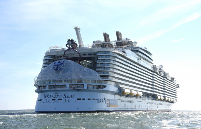 August 2021 – The next world’s largest cruise ship, Wonder of the Seas, is one step closer to its March 2022 debut. Royal Caribbean’s fifth Oasis Class ship took off from Saint-Nazaire, France on its first sea trials to test its propulsion, navigation system, engines and more.