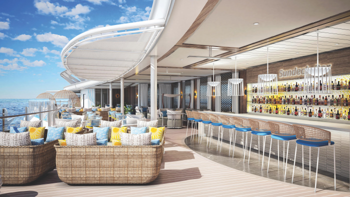 September 2021 – Only found on Wonder of the Seas, the Suite Neighborhood is the eighth neighborhood on an Oasis Class ship – a first for Royal Caribbean. Highlights include an elevated Suite Sun Deck in a new location, complete with a plunge pool, bar, loungers and nooks; along with favorites such as Coastal Kitchen, a private restaurant, and the grandest Ultimate Family Suite yet. The new ship debuts in the U.S. and Europe in 2022.