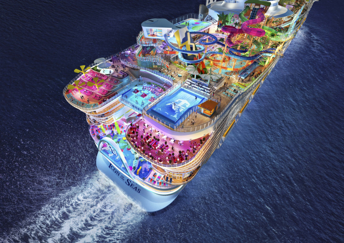 October 2022 – Royal Caribbean’s Icon of the Seas is the first-of-its-kind combination of the best of every vacation – from the beach retreat to the resort escape and the theme park adventure. Sailing in January 2024, the first in the Icon Class has an all-encompassing lineup of firsts and next-level favorites for everyone.