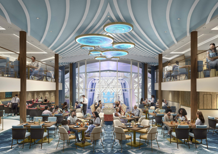 October 2022 – Royal Caribbean’s largest Suite Neighborhood to date is four decks of luxury on Icon of the Seas. It features the cruise line’s most spacious suites, a multilevel suite sun deck with a new dining venue – The Grove – an expanded two-story Coastal Kitchen and more.