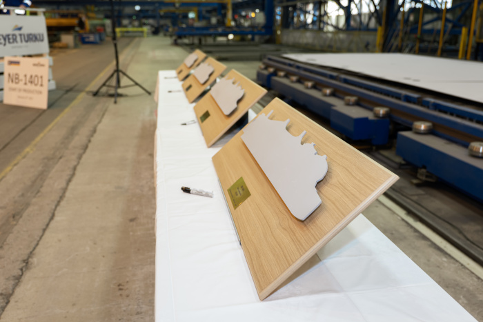 February 2023 – Royal Caribbean International’s second revolutionary Icon Class ship is under way. The start of the ship’s production was marked in Turku, Finland, when the first piece of steel was cut.