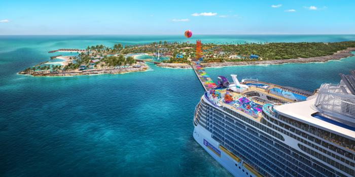 June 2023 – The new, ultimate 3- to 4-night getaway, Utopia of the Seas, will visit Perfect Day at CocoCay for more thrills and ways to chill in one trip than ever before. Royal Caribbean’s private island in The Bahamas features 13 waterslides, the first overwater cabanas in The Bahamas, pools of all sizes and vibes, white sand beaches, and more.