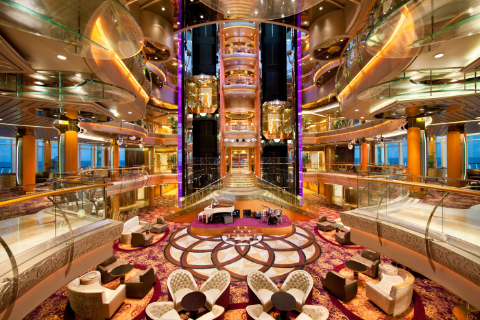 At the heart of Royal Caribbean's Rhapsody of the Seas is the Centrum, which comes to life throughout the day with experiences and entertainment like live music, celebrations, dance classes and more.