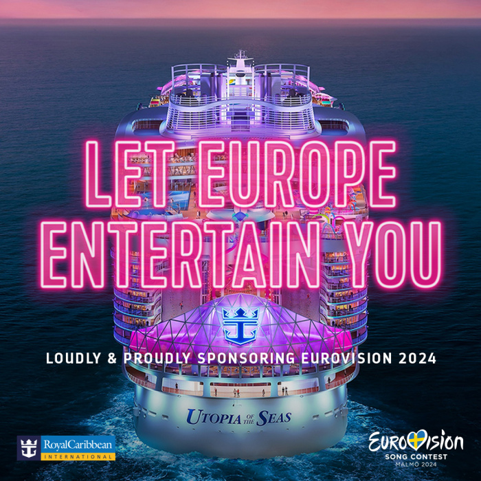 January 2024 – Royal Caribbean International has joined forces with the world’s largest live music event, the Eurovision Song Contest. As an Official Partner for 2024 and 2025, Royal Caribbean will bring to life a wide range of moments and experiences, including brand exposure throughout the event, host-city promotion and more. 