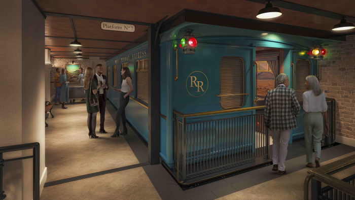 February 2024 – From the Wild West to far-off destinations around the world, Royal Caribbean’s upcoming Utopia of the Seas will introduce the new Royal Railway – Utopia Station, a one-of-a-kind dining experience that combines adventure, food and technology to travel – by train – to any place and time.