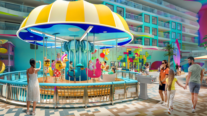 November 2025 – Royal Caribbean’s Legend of the Seas is the newest family vacation set to deliver summer 2026 adventures to Europe ahead of its grand Caribbean debut from Fort Lauderdale, Florida, in November 2026. There’s fun for the whole family in Surfside, the neighborhood dedicated to families with young kids, where vacationers of all ages can go for a spin on the brand-new rubber-duck inspired carousel.
