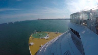 Harmony of the Seas Barcelona Sail Away B-Roll