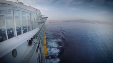 Harmony of the Seas Malaga Sail Away Timelapse