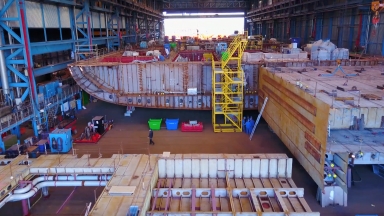 Royal Caribbean’s Spectrum of the Seas Celebrates Keel Laying