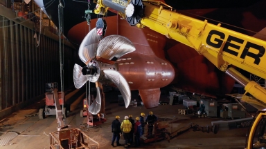 Spectrum of the Seas Propeller Installation