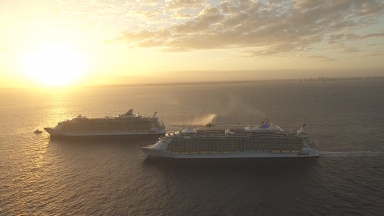 Oasis of the Seas and Allure of the Seas Meet for First Time EPK