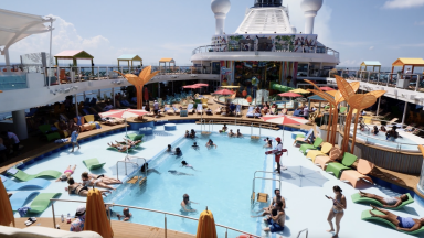 Odyssey of the Seas Pool Deck & North Star B-roll