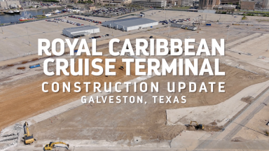 Royal Caribbean Construction Update: New Galveston, Texas, Terminal Nears Completion