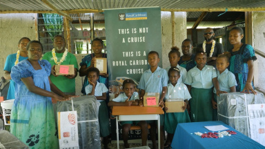 Royal Caribbean Supports Students of Amaro Primary School on Lelepa Island, Vanuatu