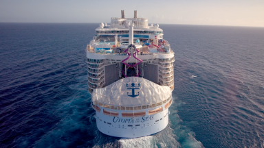 Utopia of the Seas Port Canaveral (Orlando) Arrival B-roll