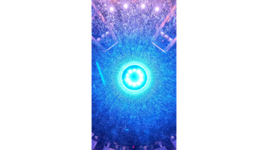Star of the Seas AquaDome Rain Curtain POV Vertical Shot