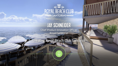 Audio: Jay Schneider on Royal Caribbean's Newest Beach Club in Santorini