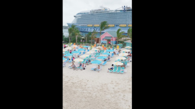 Royal Beach Club Paradise Island Chill Beach Vertical Shot