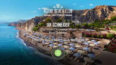 Audio: Jay Schneider on Royal Caribbean's Newest Beach Club in Santorini